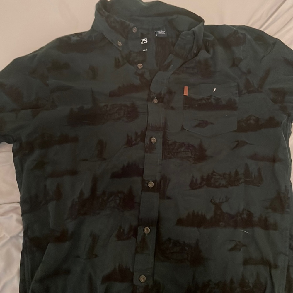Green Chaps long-sleeve performance button up